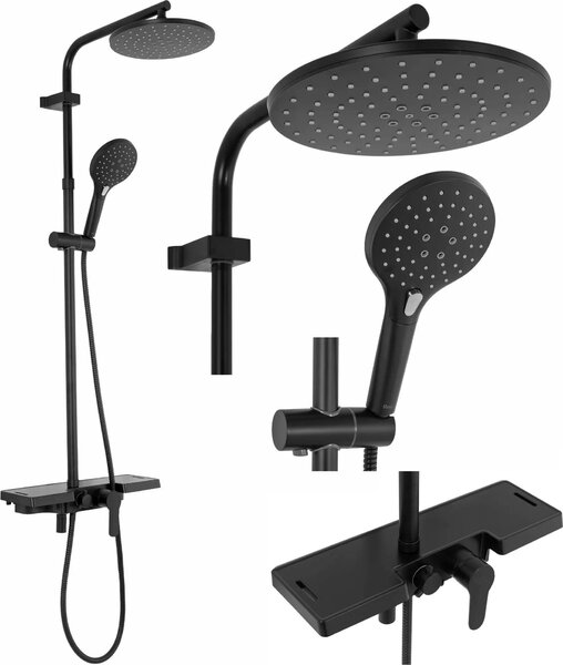 Sprchový set Rea SANTOS Black