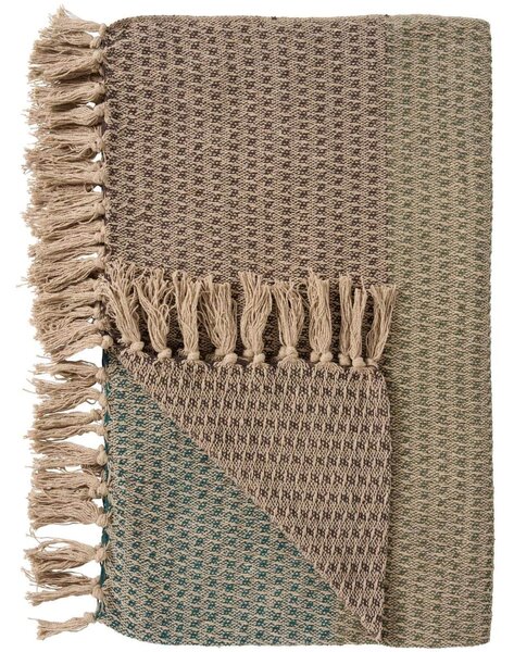Bavlnený prehoz Natural Stripe Pattern 130 × 160 cm