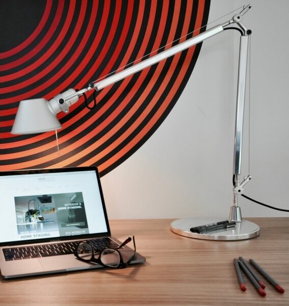 Artemide AR A005910+AR A008600 KOMPLET - Stolová lampa TOLOMEO 1xE27/70W/230V