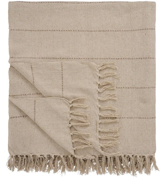 Bavlnený prehoz Double Cream Thin Stripes 240 × 240 cm