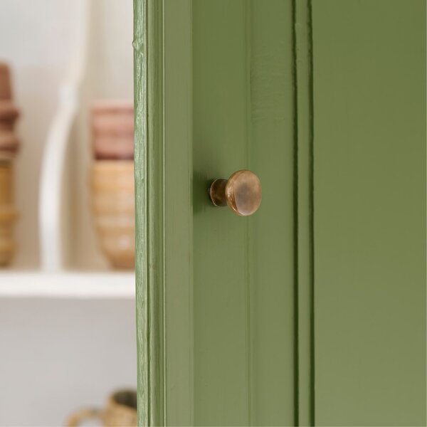 Keramická úchytka Fie Olive Green Ø 2,5 cm