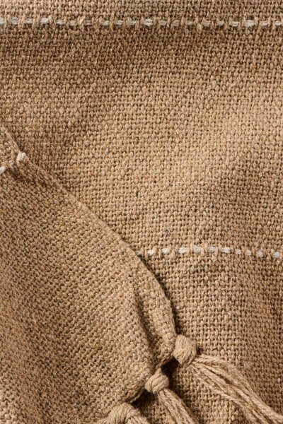 Bavlnený prehoz Double Brown Thin Stripes 240 × 240 cm