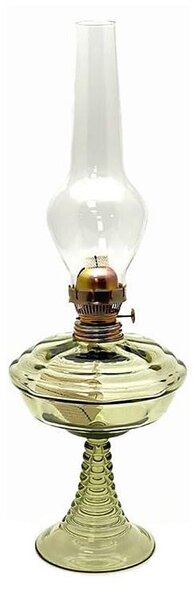 Petrolejová lampa DROBĚNA 50 cm lesná zelená