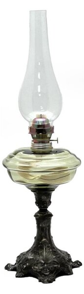 Petrolejová lampa BOHUMILA 54 cm lesná zelená
