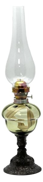 Petrolejová lampa BARBORA 54 cm lesná zelená