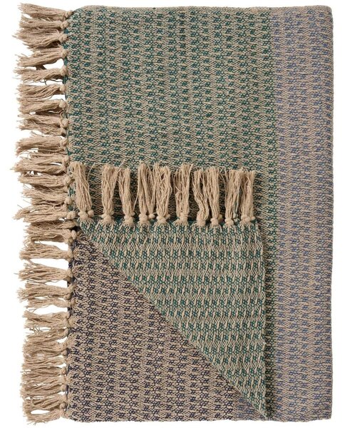 Bavlnený prehoz Natural Pattern Stripe 130 × 160 cm