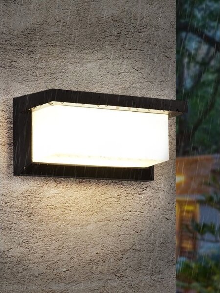 LED Vonkajšie svietidlo so žiarovkou so senzorom súmraku NEELY 1xE27/9W/230V IP54