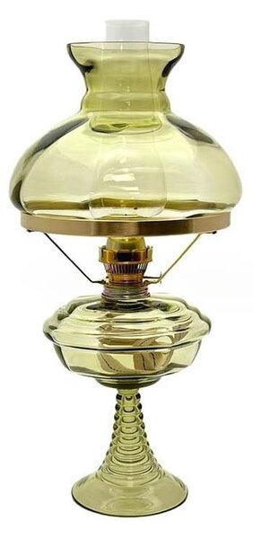 Petrolejová lampa MILADA 50 cm lesná zelená