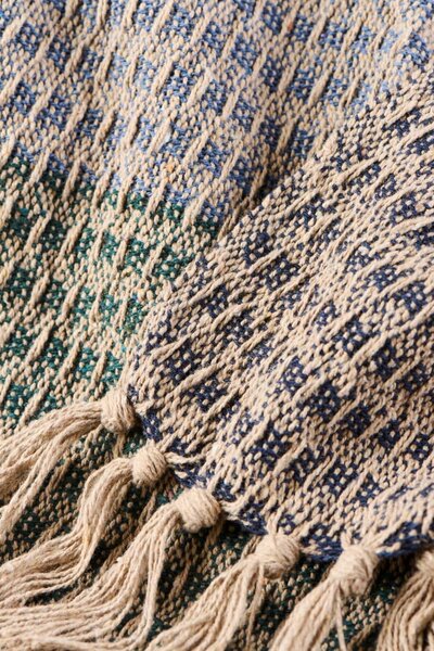 Bavlnený prehoz Natural Pattern Stripe 130 × 160 cm