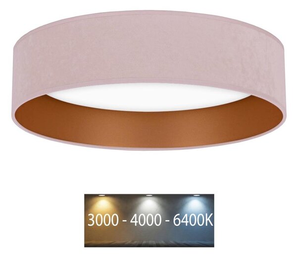 Brilagi - LED Stropné svietidlo VELVET LED/24W/230V 3000/4000/6400K ružová/zlatá