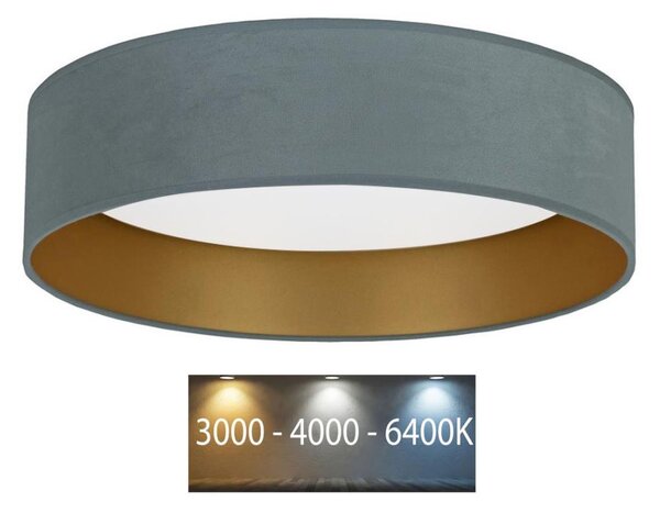 Brilagi - LED Stropné svietidlo VELVET LED/24W/230V 3000/4000/6400K mintová/zlatá