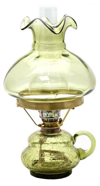 Petrolejová lampa ANNA 33 cm lesná zelená
