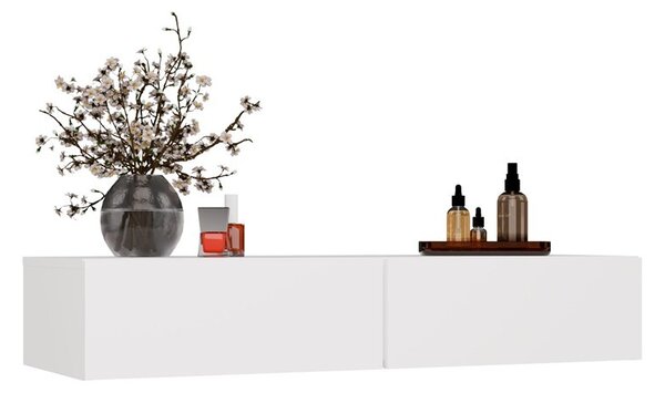 TP Living Závesný toaletný stolík MIKA 110 cm biely