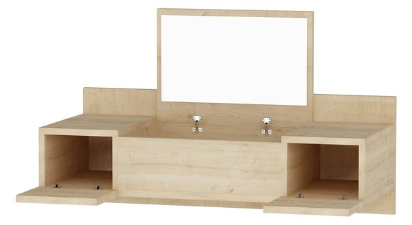 Kalune Design Závesný toaletný stolík Esmé dub prírodný