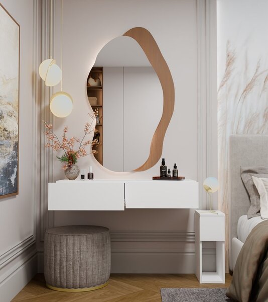 TP Living Závesný toaletný stolík MIKA 110 cm biely