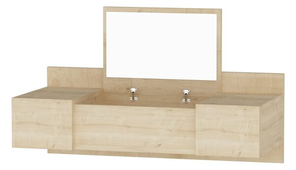Kalune Design Závesný toaletný stolík Esmé dub prírodný