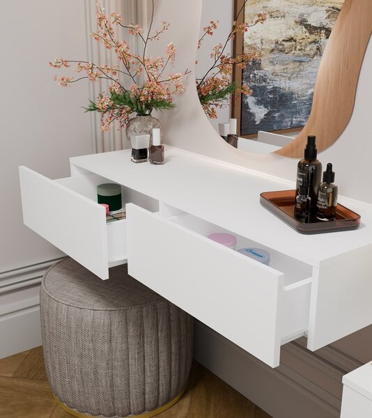 TP Living Závesný toaletný stolík MIKA 110 cm biely