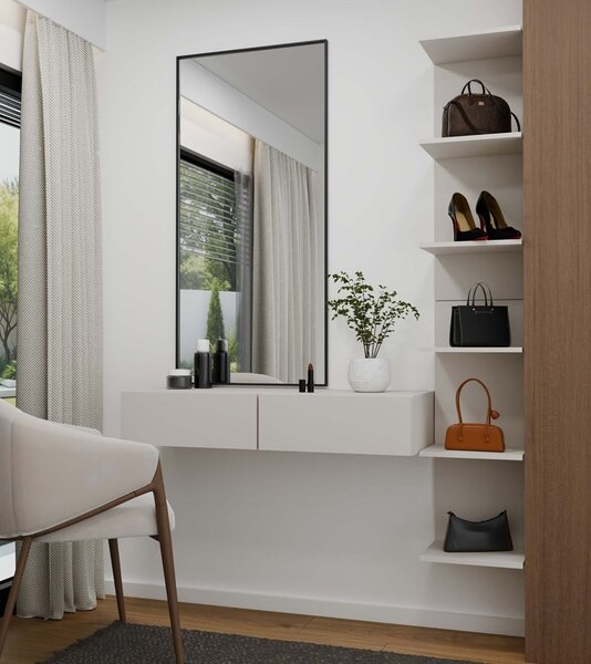 TP Living Závesný toaletný stolík MIKA 110 cm kašmírový