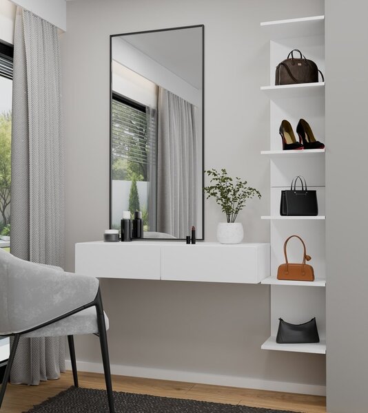 TP Living Závesný toaletný stolík MIKA 110 cm biely