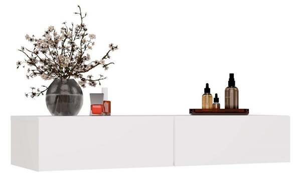 TP Living Závesný toaletný stolík MIKA 110 cm biely