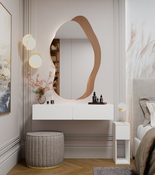 TP Living Závesný toaletný stolík MIKA 110 cm biely