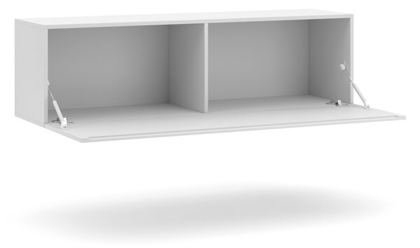 Vivaldi Závesný TV stolík Vivien 140 cm biely lesk