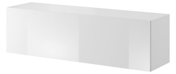 Vivaldi Závesný TV stolík Vivien 140 cm biely lesk
