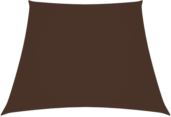 Maison Exclusive - Slnečná plachta Oxford tkanina Trapézový tvar 2/4x3 m Hnedá