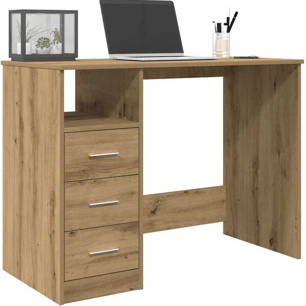 Maison Exclusive - písací stôl Artisan z dubového dreva 102x50x76 cm drevený materiál