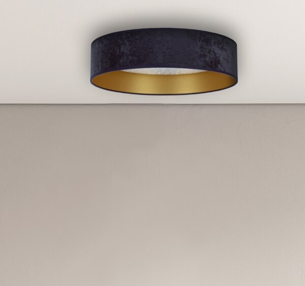 Brilagi - LED Stropné svietidlo VELVET STAR LED/24W/230V pr. 40 cm modrá/zlatá
