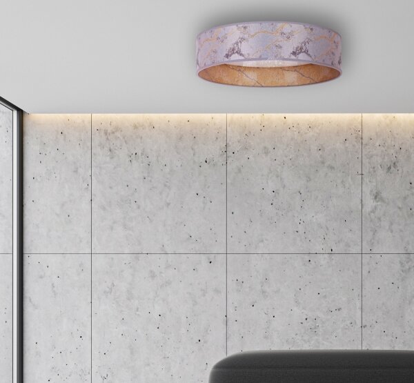 Brilagi - LED Stropné svietidlo VELVET STAR LED/24W/230V pr. 40 cm šedá/zlatá