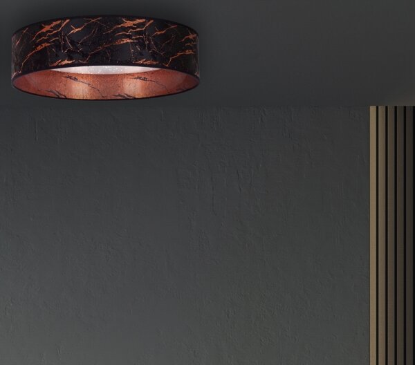 Brilagi - LED Stropné svietidlo VELVET STAR LED/24W/230V pr. 40 cm čierna/medená