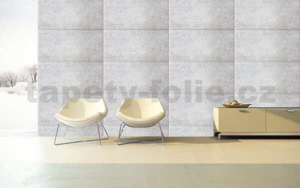Stropné panely 3D XPS 4114, rozmer 100 cm x 50 cm, BETON svetlo sivý , IMPOL TRADE