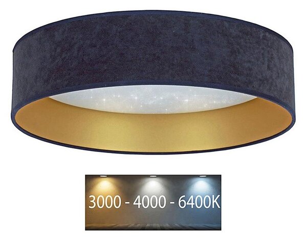 Brilagi - LED Stropné svietidlo VELVET STAR LED/24W/230V pr. 40 cm modrá/zlatá