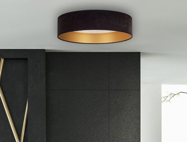 Brilagi - LED Stropné svietidlo VELVET STAR LED/24W/230V pr. 40 cm čierna/zlatá