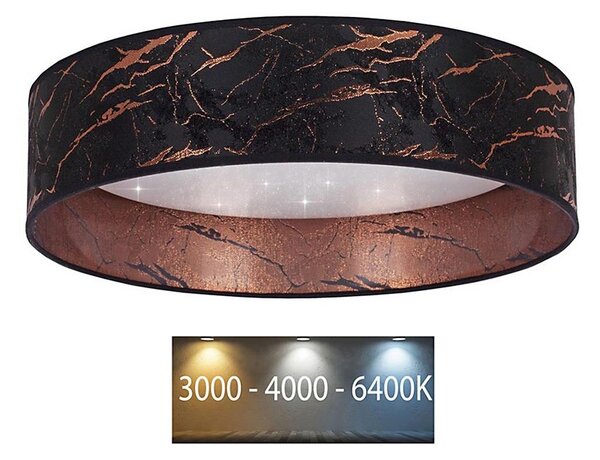 Brilagi - LED Stropné svietidlo VELVET STAR LED/24W/230V pr. 40 cm čierna/medená