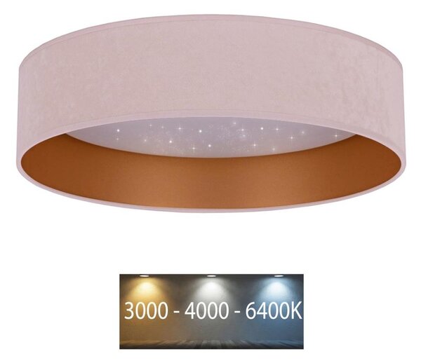 Brilagi - LED Stropné svietidlo VELVET STAR LED/24W/230V pr. 40 cm ružová/zlatá