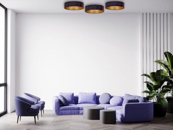Brilagi - LED Stropné svietidlo VELVET STAR LED/24W/230V pr. 40 cm šedá/zlatá