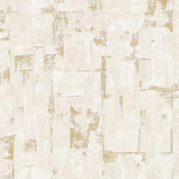 Vliesové tapety na stenu Finesse 10179-38, rozmer 10,05 m x 0,53 m, stierkovaná omietkovina hnedá so zlatými odleskami, Erismann