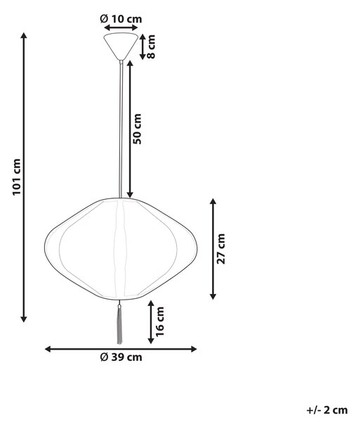 Závesná lampa biela nylon látkové tienidlo osvetlenie moderný štýl obývacia izba