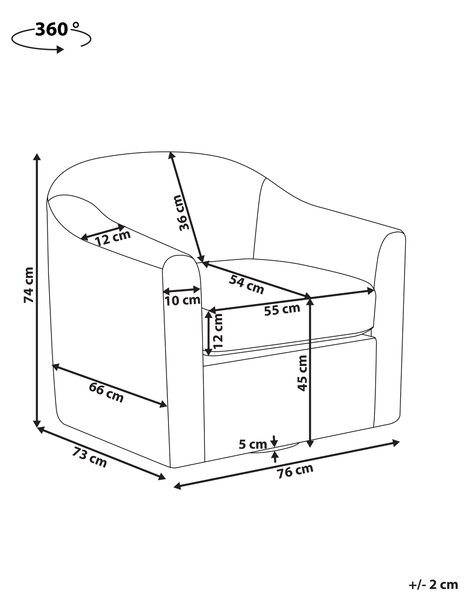 Otočné kreslo tmavozelené polyester látkové čalúnenie vodoodpudivá tkanina retro minimalistický štýl obývacia izba