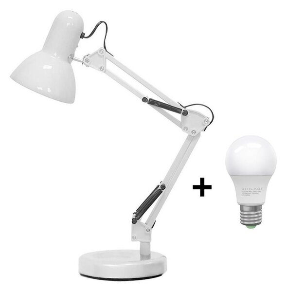 Brilagi - LED Stolná lampa ROMERO 1xE27/10W/230V biela