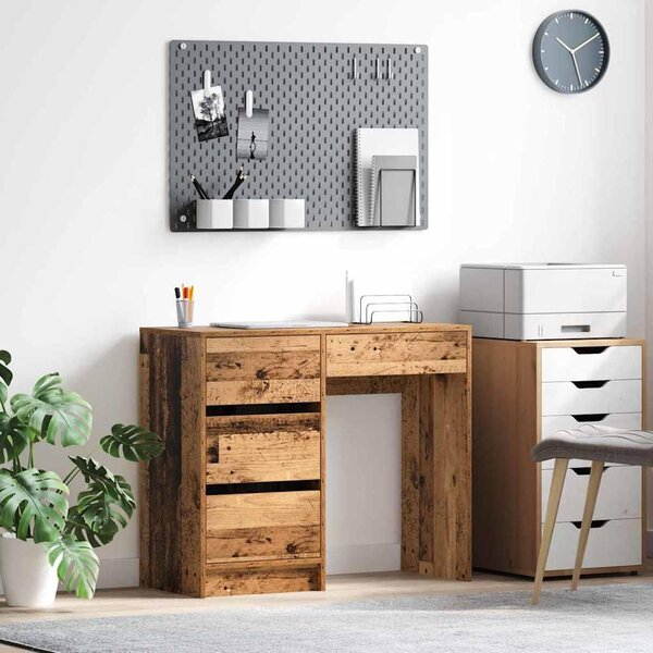 Maison Exclusive – Písací stôl z recyklovaného dreva a drevených častíc, 90 x 37,5 x 75 cm