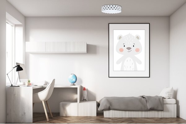 LED Stropné svietidlo GALAXY KIDS LED/24W/230V bodky biela/čierna