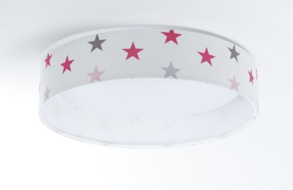 LED Stmievateľné svietidlo GALAXY KIDS LED/24W/230V hviezdičky biela/ružová/šedá +DO
