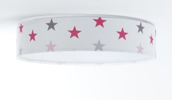 LED Stmievateľné svietidlo GALAXY KIDS LED/24W/230V hviezdičky biela/ružová/šedá +DO