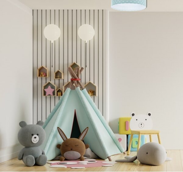 LED Stropné svietidlo GALAXY KIDS LED/24W/230V hviezdičky zelená/biela