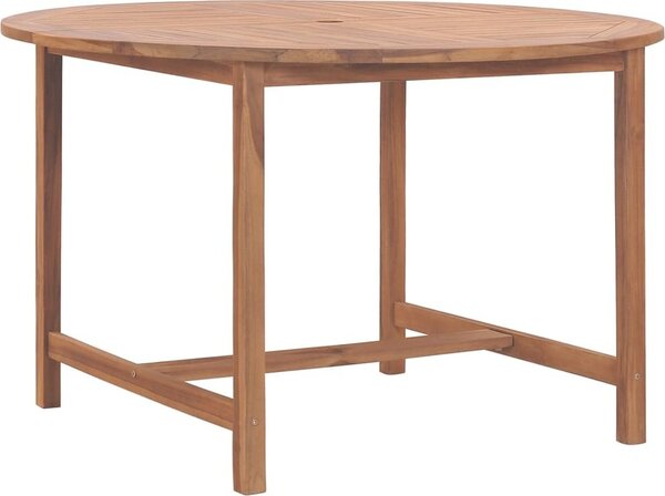 Maison Exclusive - Záhradný jedálenský stôl Ø110x75 cm tíkový masív