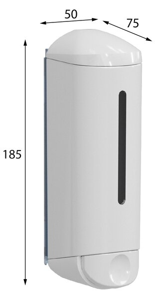 MARPLAST MARPLAST, SHOWER MEDIUM dávkovač tekutého mydla 250ml, biela, A94701