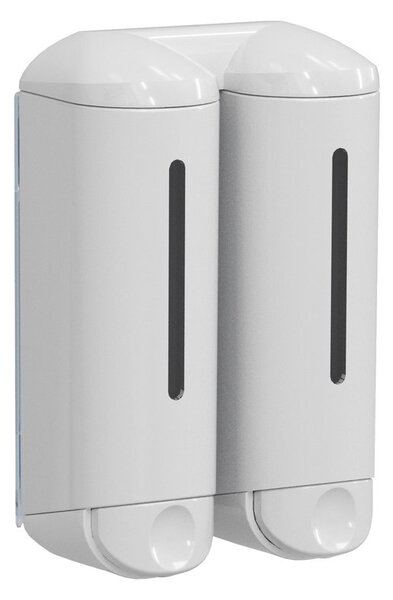 MARPLAST MARPLAST, SHOWER MEDIUM dvojitý dávkovač tekutého mydla 2x250ml, biela, A94801